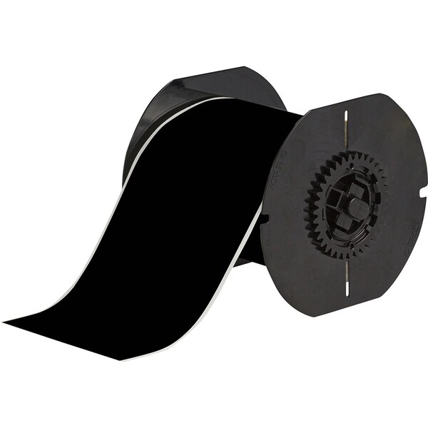 B33 Continuous Weather Resistant Outdoor Polyester Labels 4 in W x 100 ft L BK